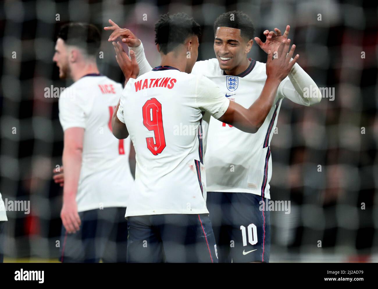 OLLIE WATKINS, JUDE BELLINGHAM, INGHILTERRA V COSTA D'AVORIO, 2022 Foto Stock