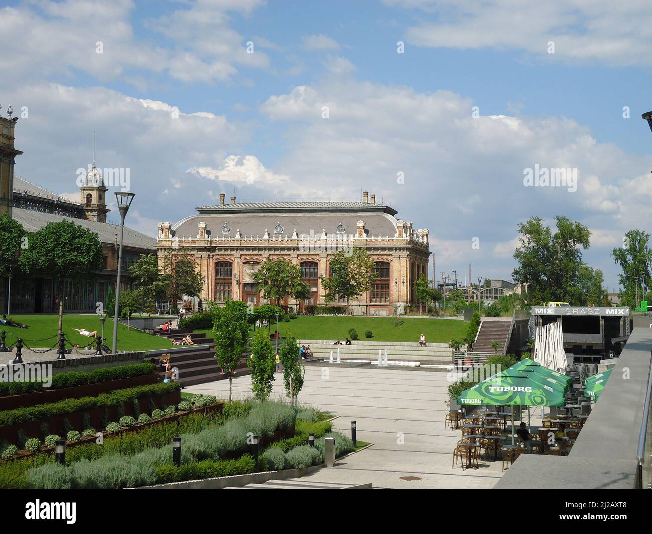 Stazione ferroviaria ungherese Foto Stock