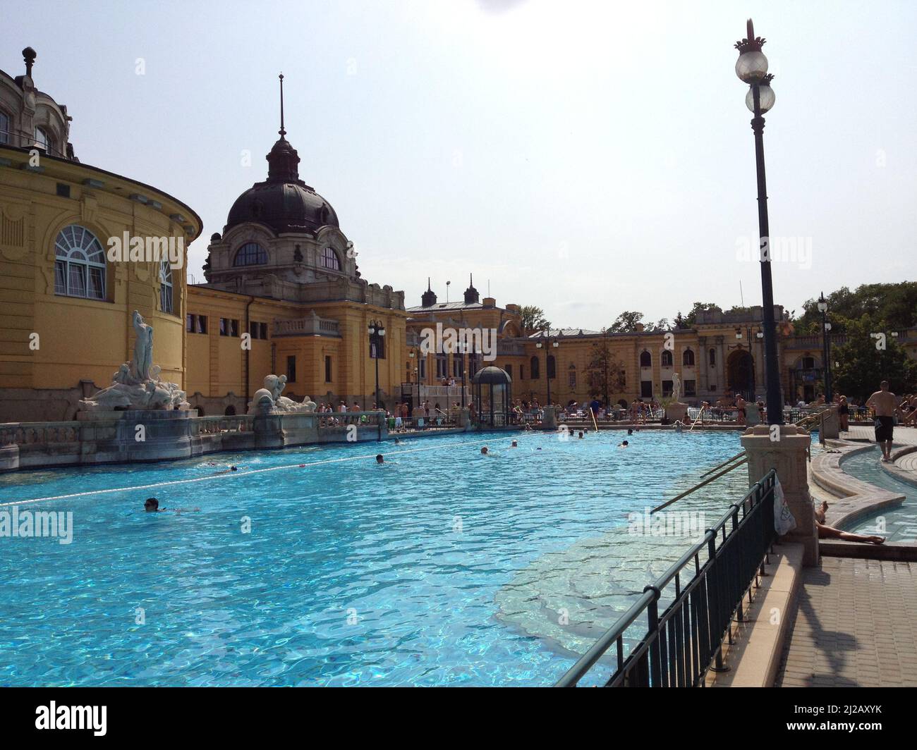 Bagno termale Széchenyi - Budapest - Ungheria Foto Stock