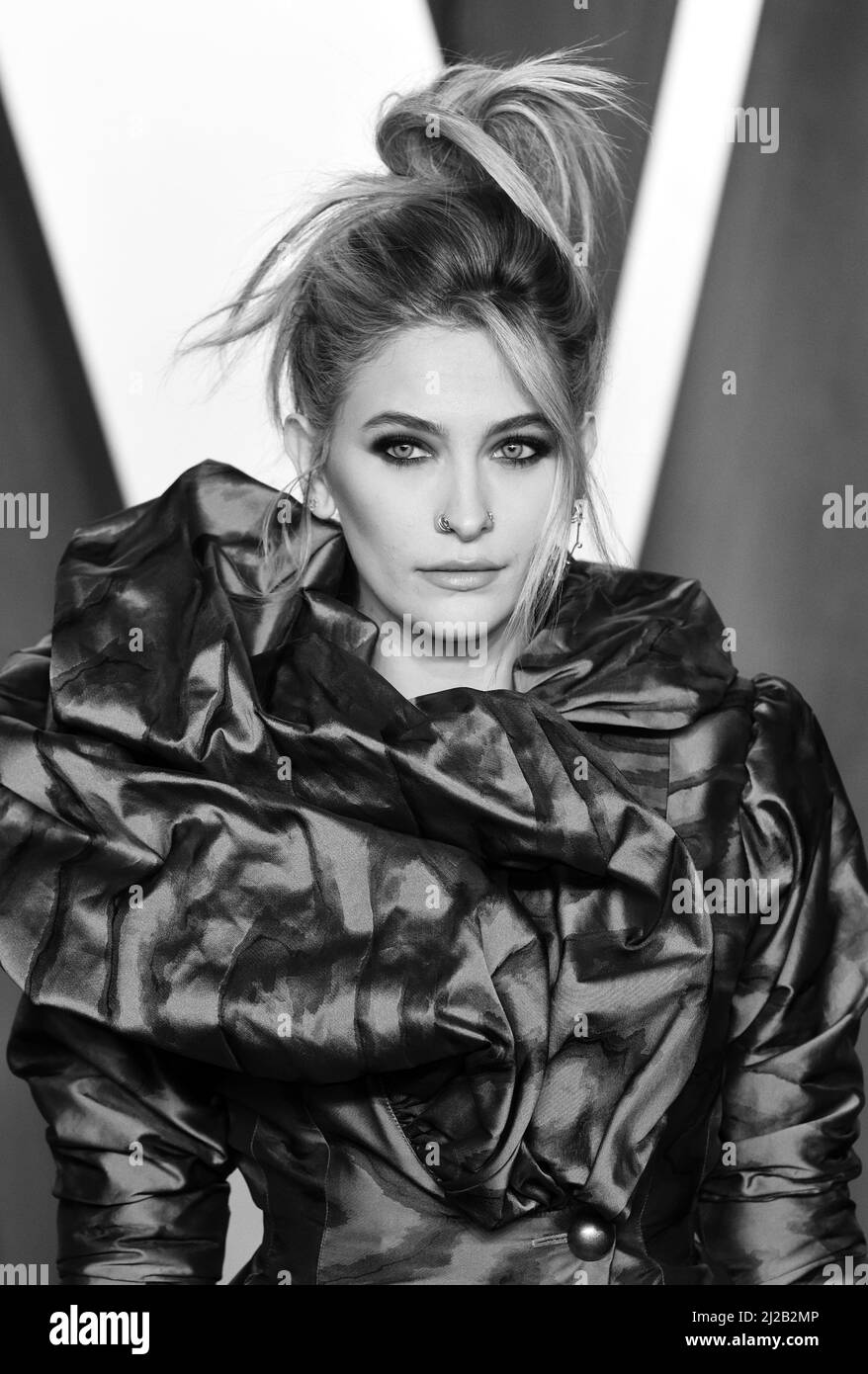 27th marzo 2022, Los Angeles, USA. Paris Jackson partecipa al Vanity Fair Oscar Party 2022, Walis Annenberg Center for the Performing Arts, Los Ang Foto Stock