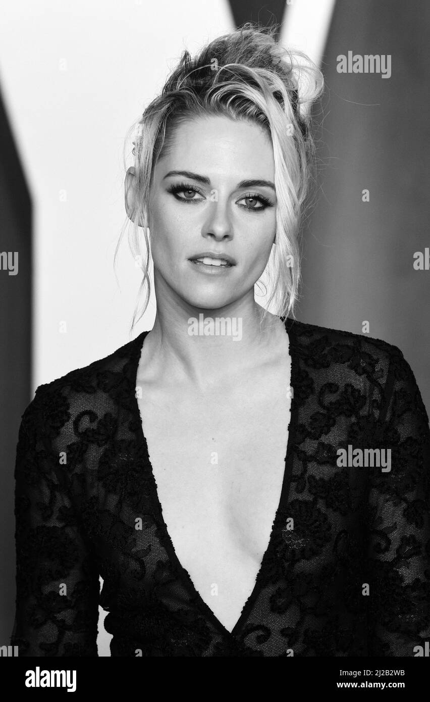 27th marzo 2022, Los Angeles, USA. Kristen Stewart partecipa al Vanity Fair Oscar Party 2022, Wallenis Annenberg Center for the Performing Arts, Los A. Foto Stock