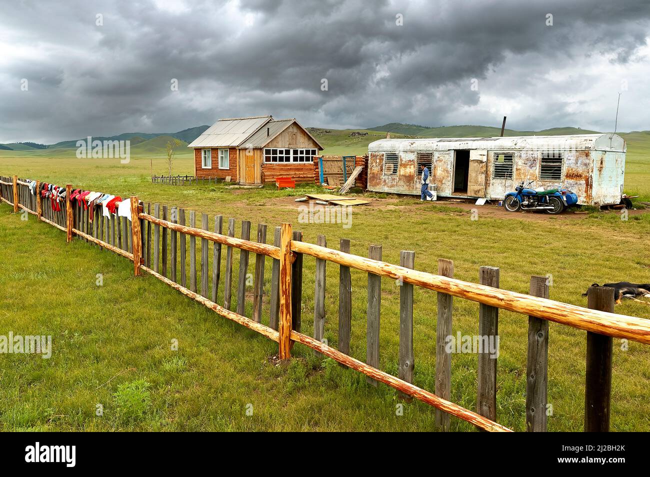 Mongolia. Vivere in campagna Foto Stock