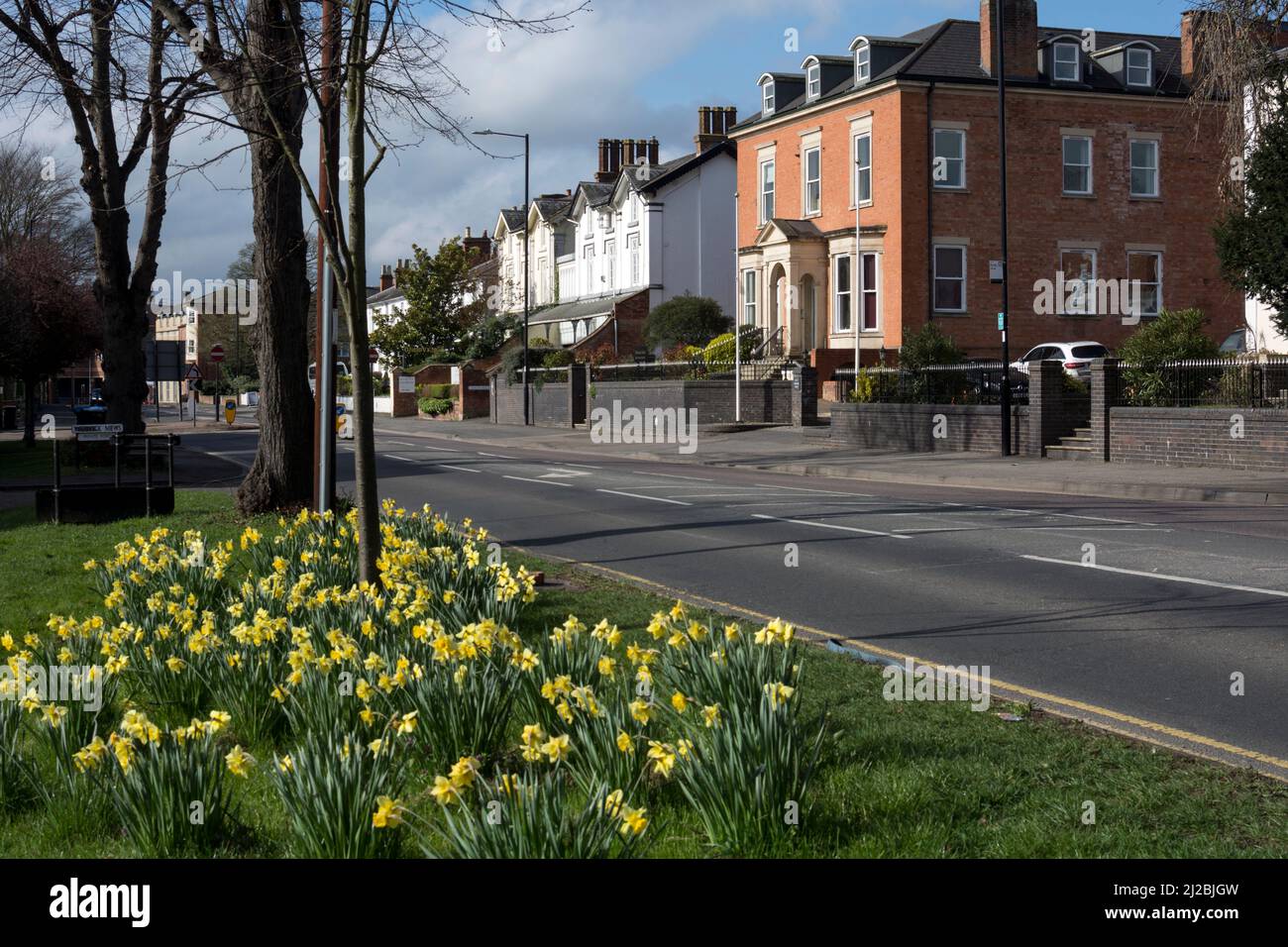 Warwick Road, Stratford-upon-Avon, Warwickshire, Inghilterra, Regno Unito Foto Stock