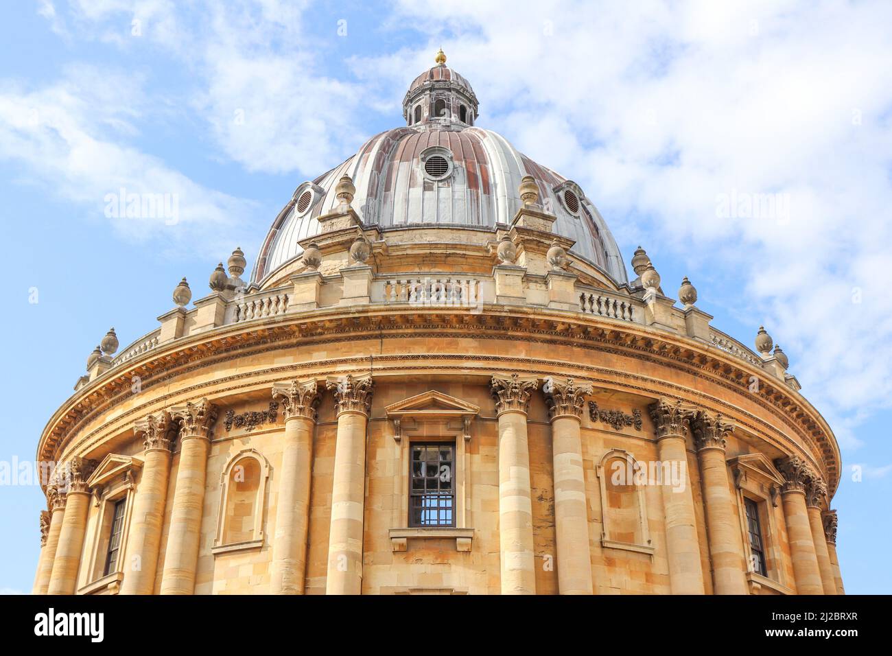 La Radcliffe Camera, Bodleian Library, Dome Detail, Oxford University, Inghilterra Foto Stock