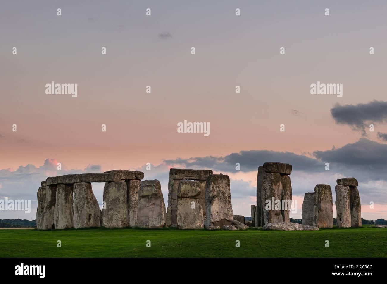 Vista di Stonehenge Foto Stock