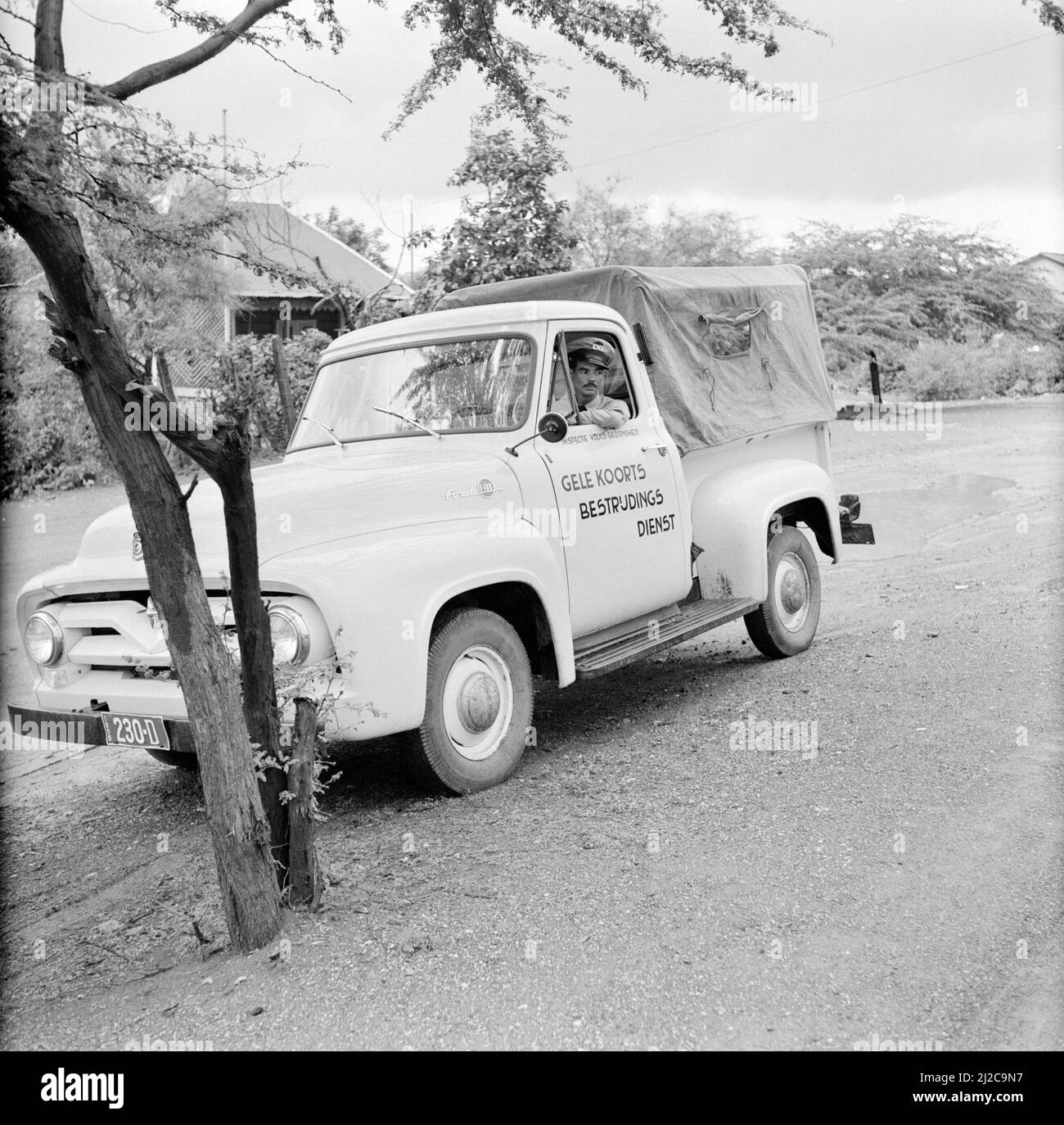 Auto del servizio di controllo della febbre gialla ca. Ottobre 1955 Foto Stock