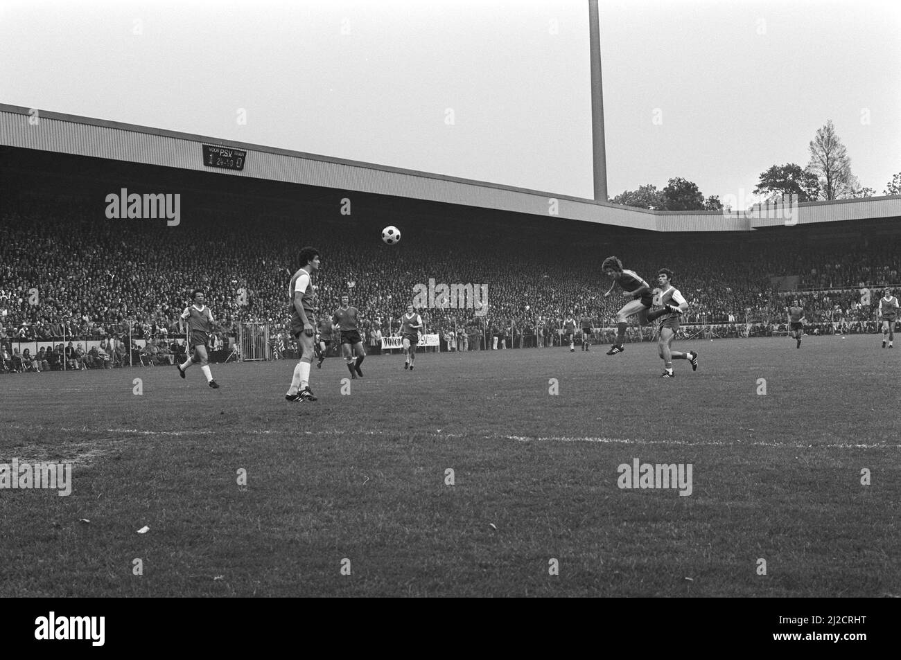 PSV contro Feyenoord 4-1, momenti di gioco ca. 29 maggio 1976 Foto Stock