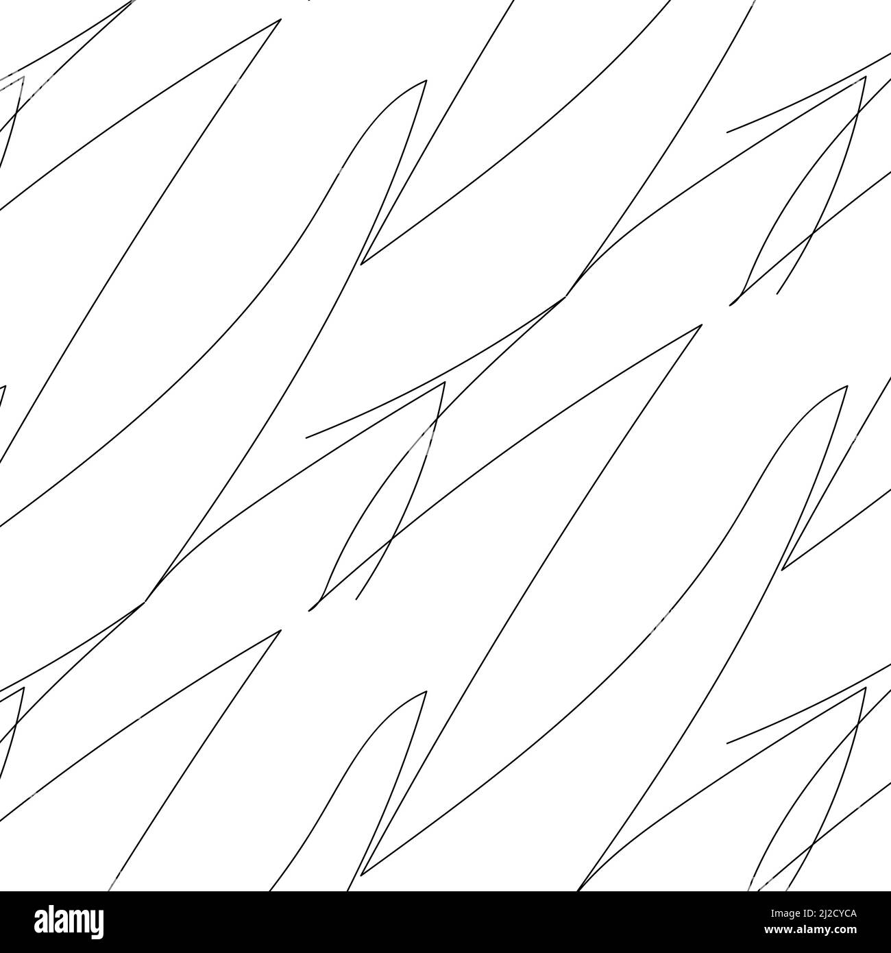 Zen art Doodle ornato sfondo astratto. Scribble lineari in bianco e nero disegnate a mano. Texture creativa in bianco e nero zenart. Ripetizione casuale disegno caotico della superficie a zentangle. Illustrazione vettoriale Illustrazione Vettoriale