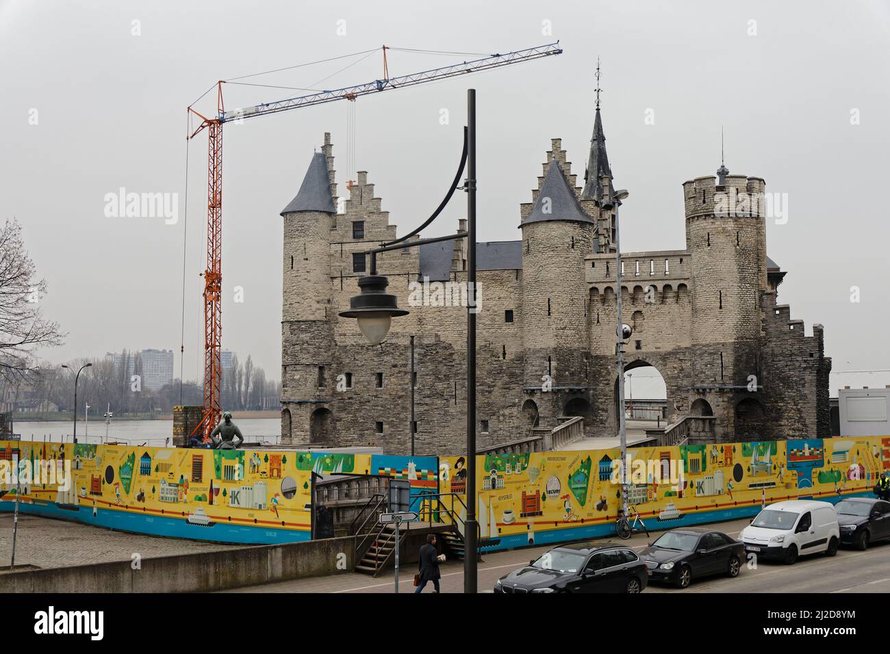 Anversa, Belgio. 23 gennaio 2020, ex castello fortificato di Het Steen il 23 gennaio 2020 ad Anversa, Belgio..Credit : Gerard Crossay/Alamy Foto Stock