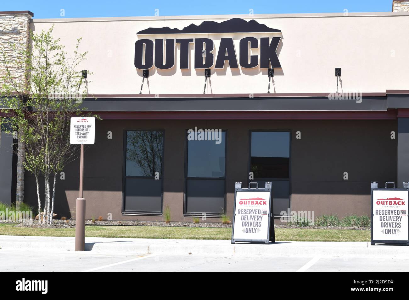 Outback Steakhouse al Glade Parks di Euless, Texas Foto Stock