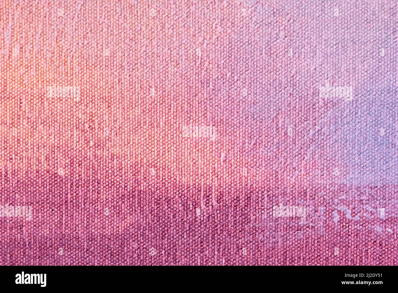 Astratto arte sfondo viola e rosa colori. Pittura acquerello su tela con morbido gradiente lilla. Frammento di disegno su carta con motivo. Foto Stock