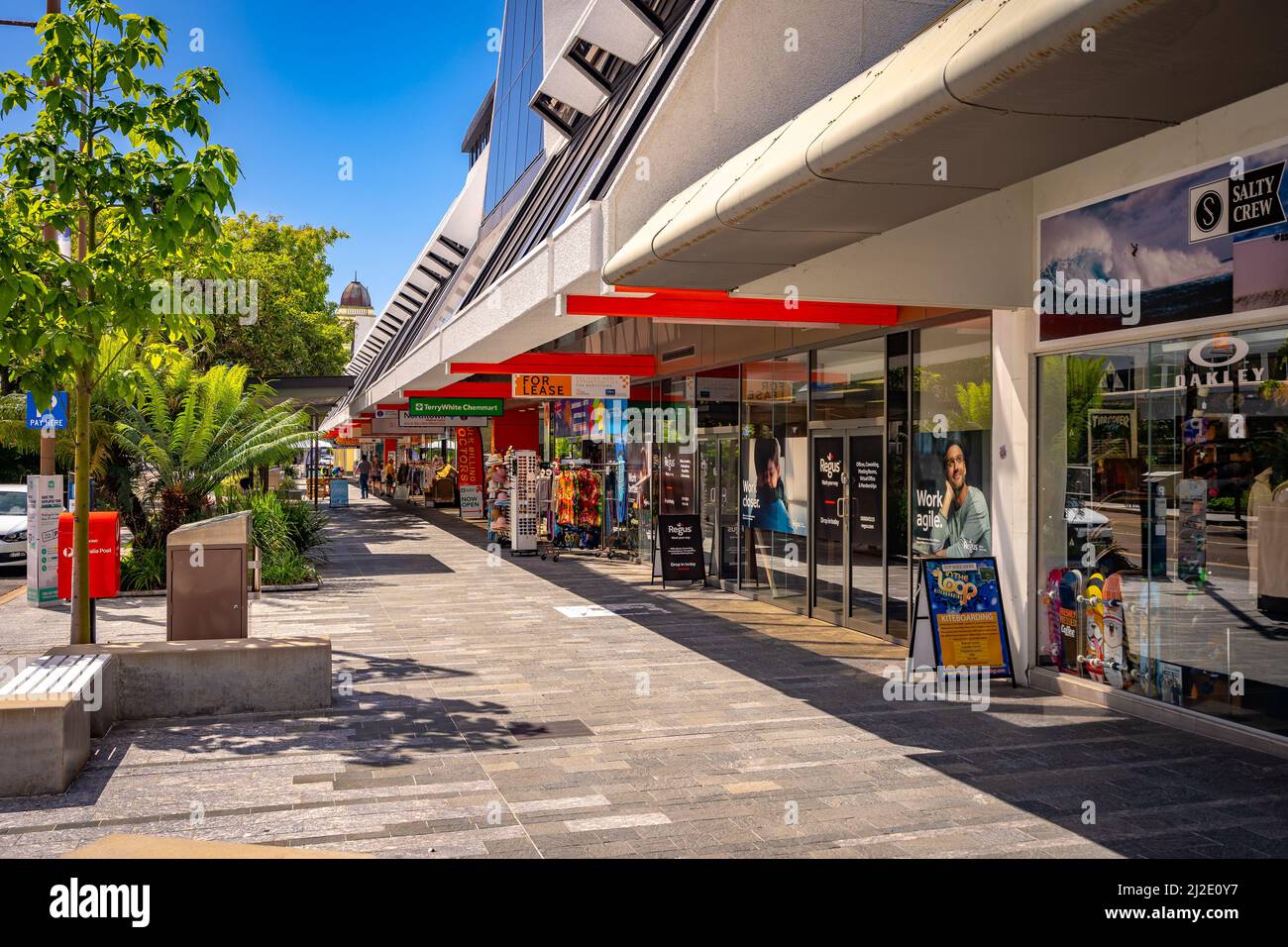 Townsville, Queensland, Australia - strada dello shopping nel centro della città Foto Stock