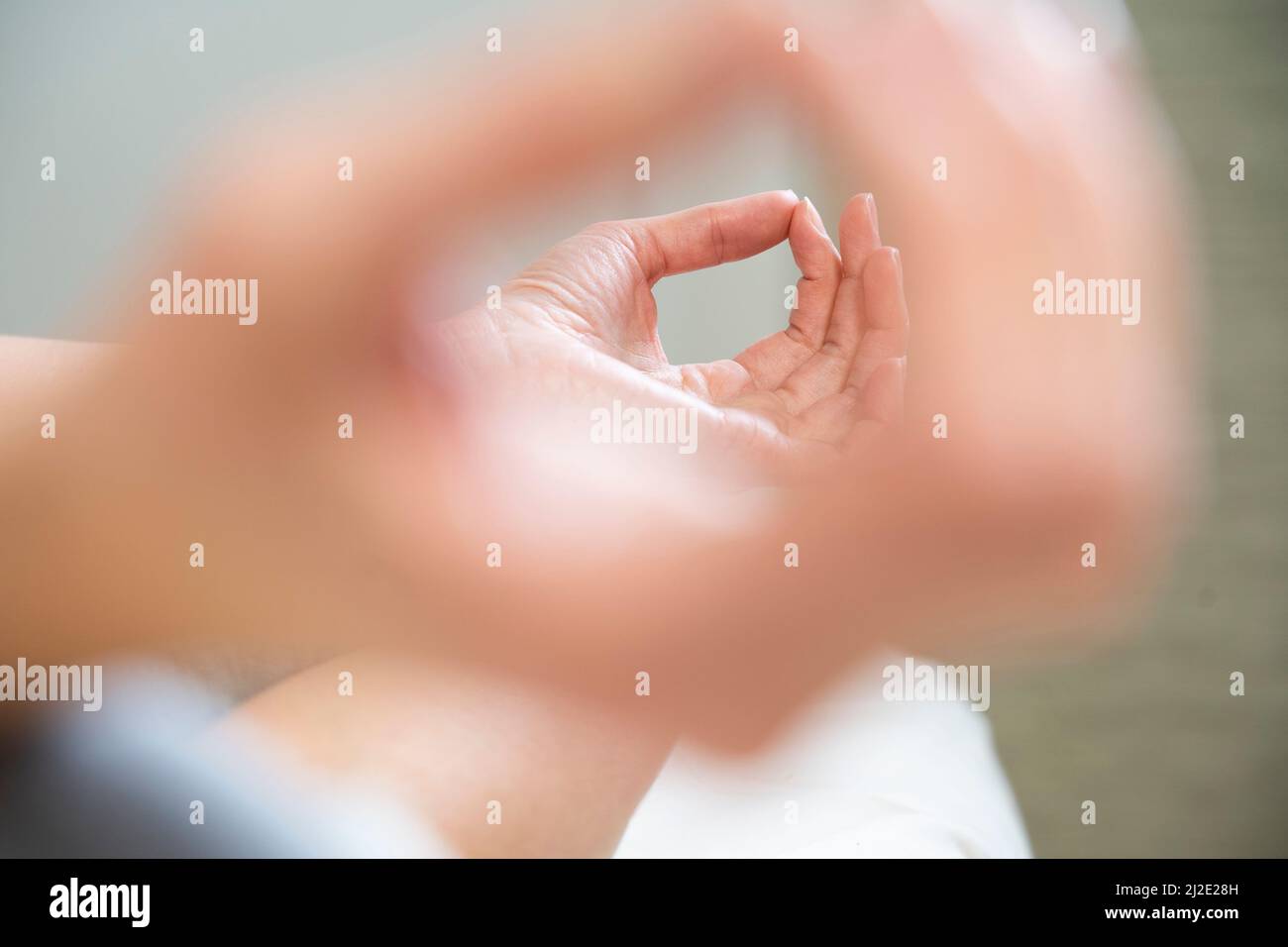 Meditazioni delle mani Foto Stock