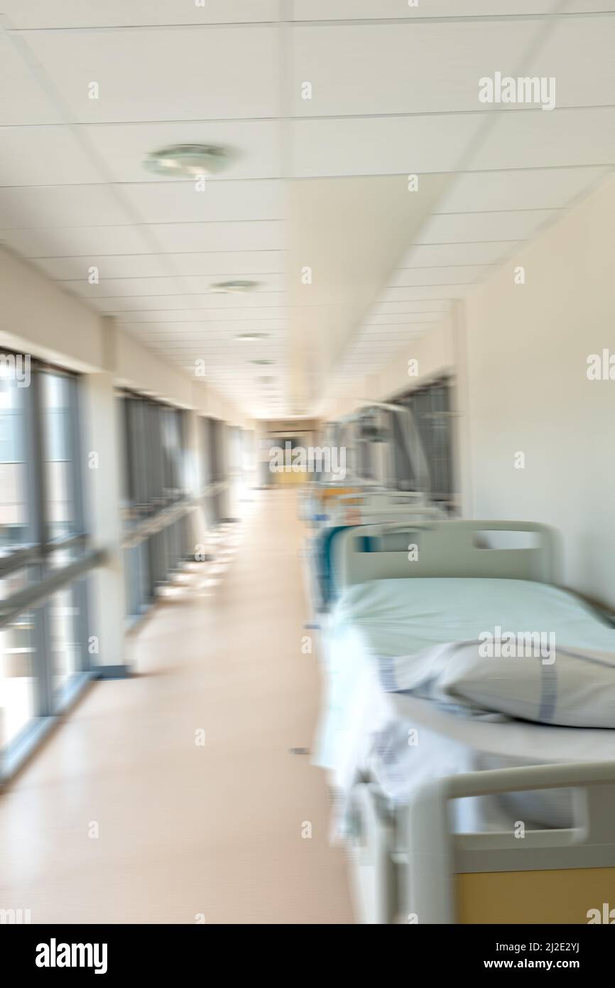 Corridoio di ospedale Foto Stock