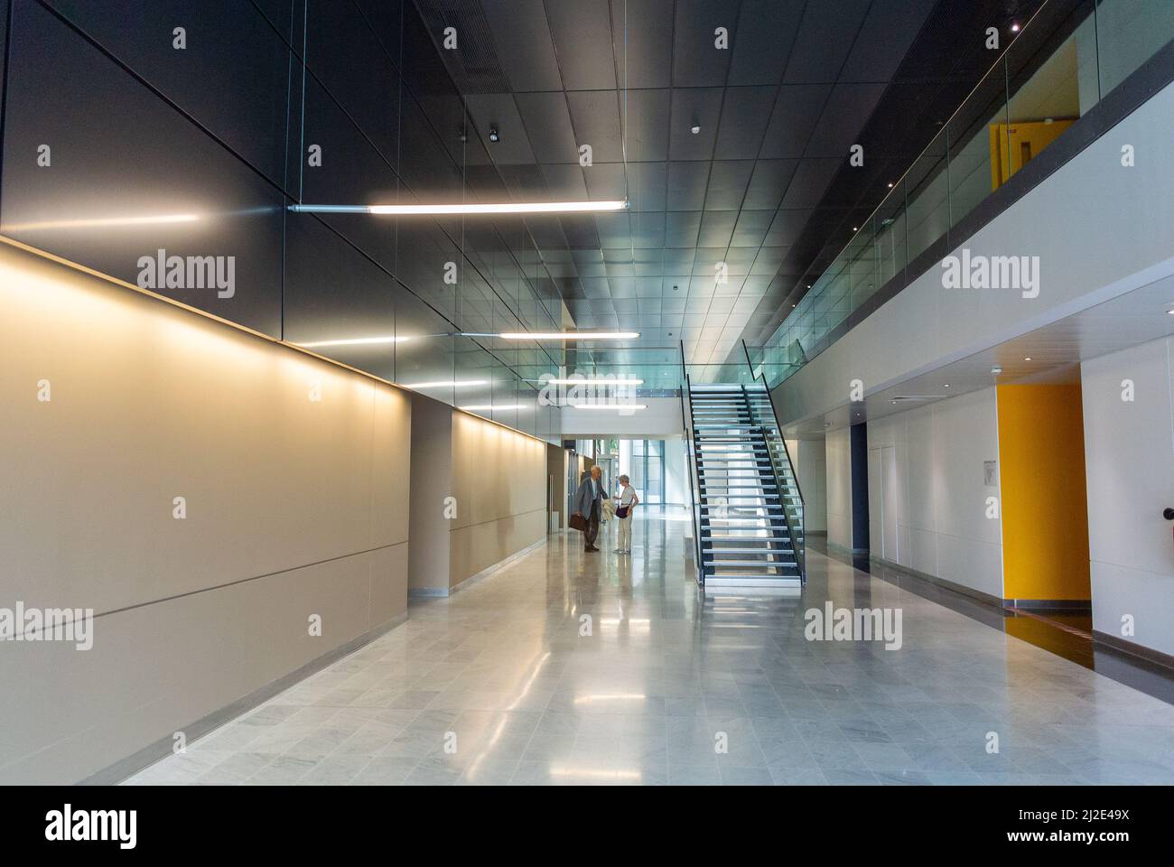 Montreuil, Francia, all'interno dell'ospedale francese, Corrider, "Andre Gregoire » Paris, Francia, interno, ampia vista, sala, ospedale pubblico francese Foto Stock