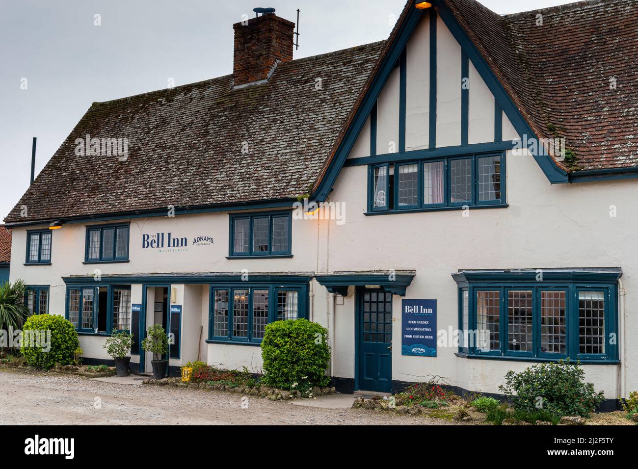 The Bell Inn, Ferry Road, Walberswick, Suffolk. Foto Stock