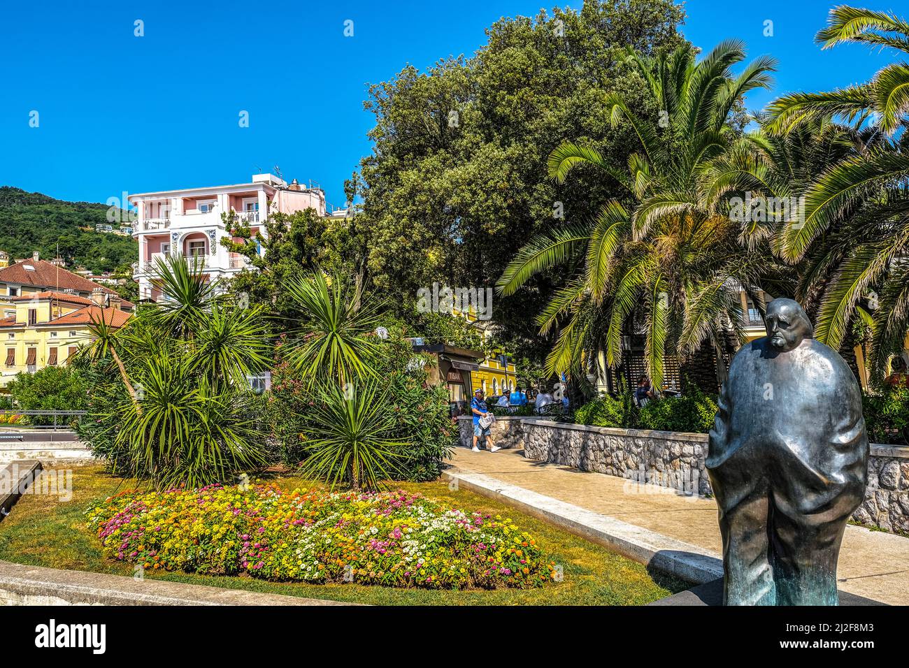 Republika Hrvatska, Croazia, Istria, Abbazia, Opatija. Lungomare Foto Stock