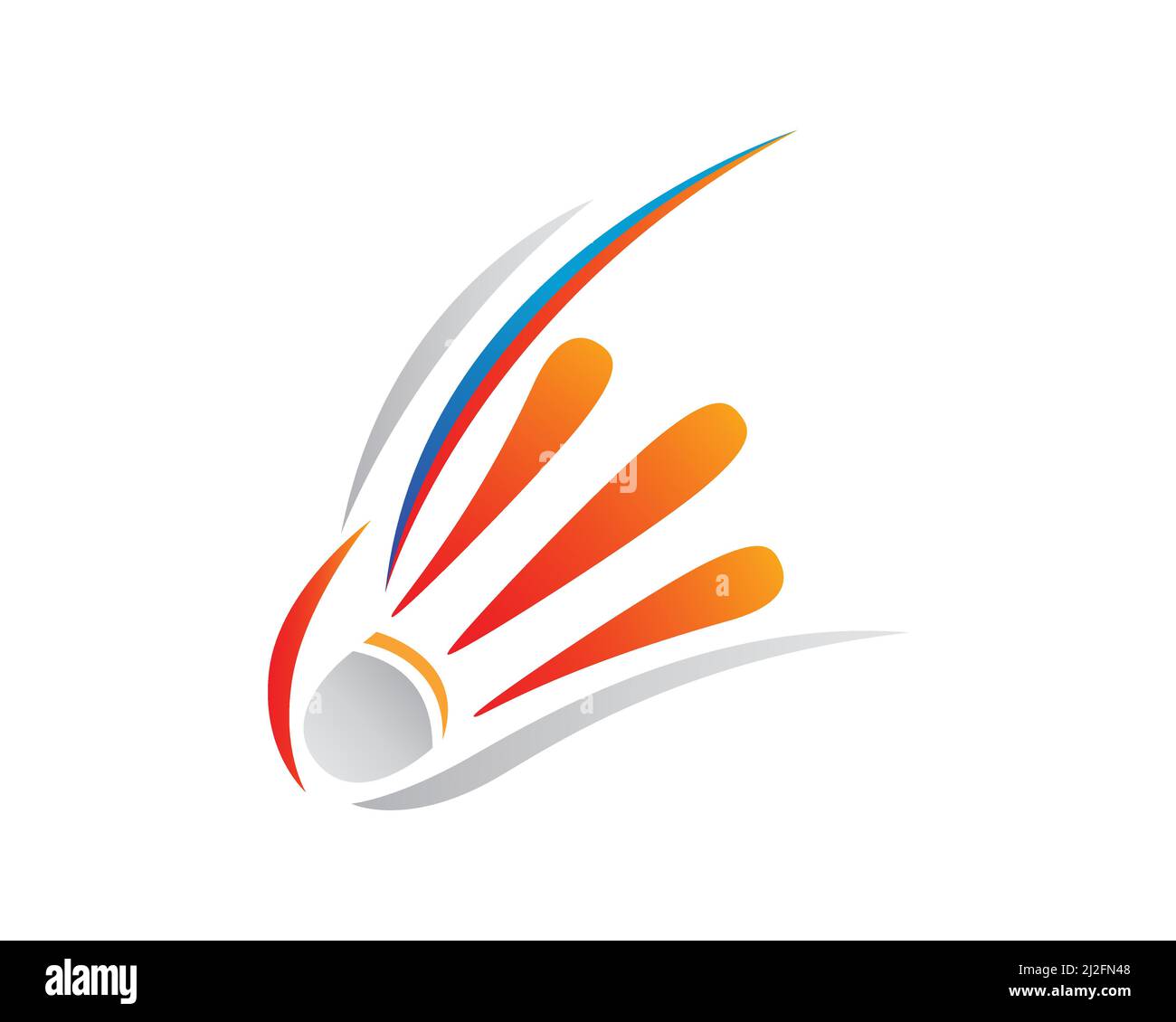 Grafica di Badminton colorato e creativa Illustrazione Vettoriale
