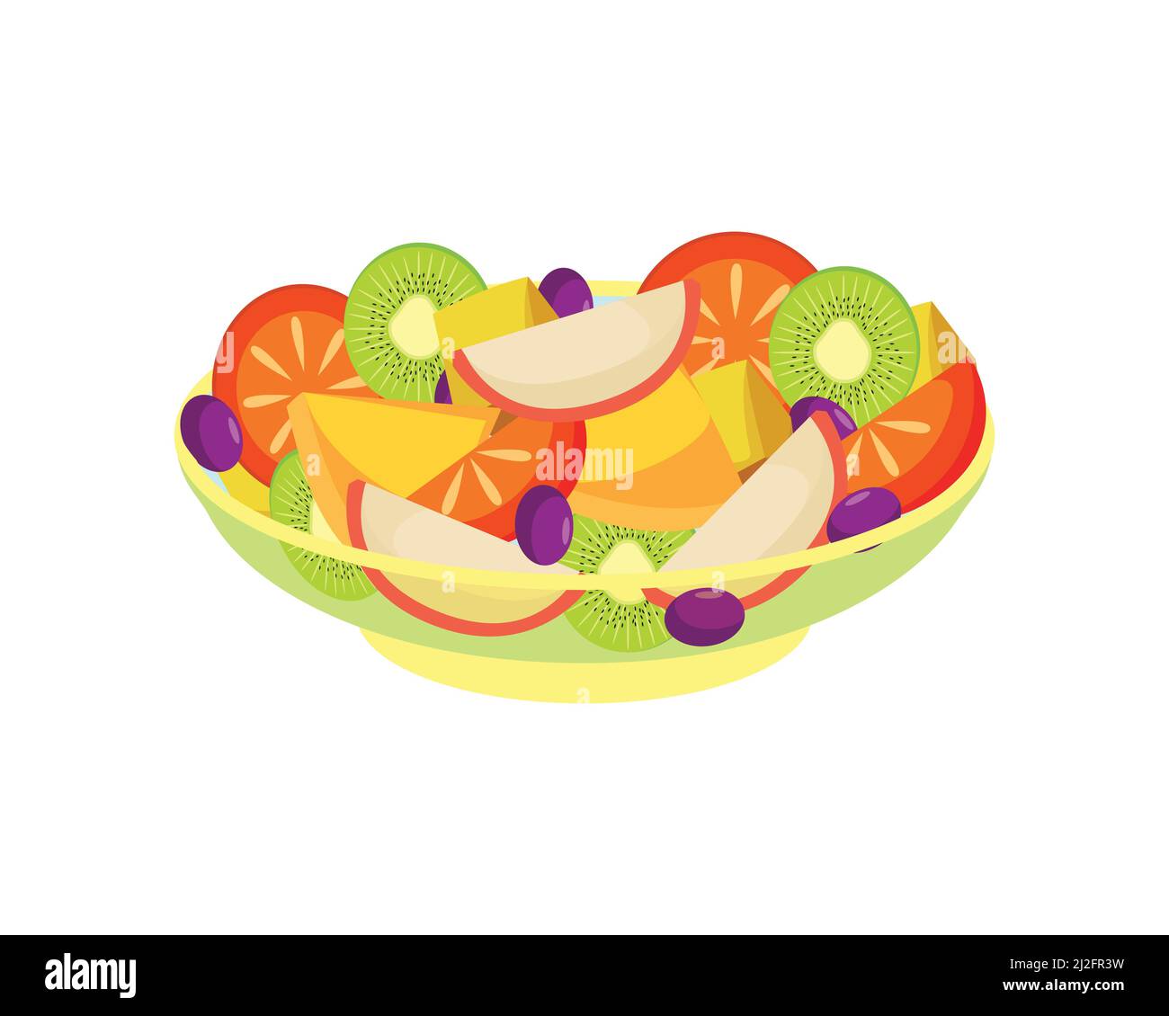 Insalata di frutta Immagini Vettoriali Stock - Alamy