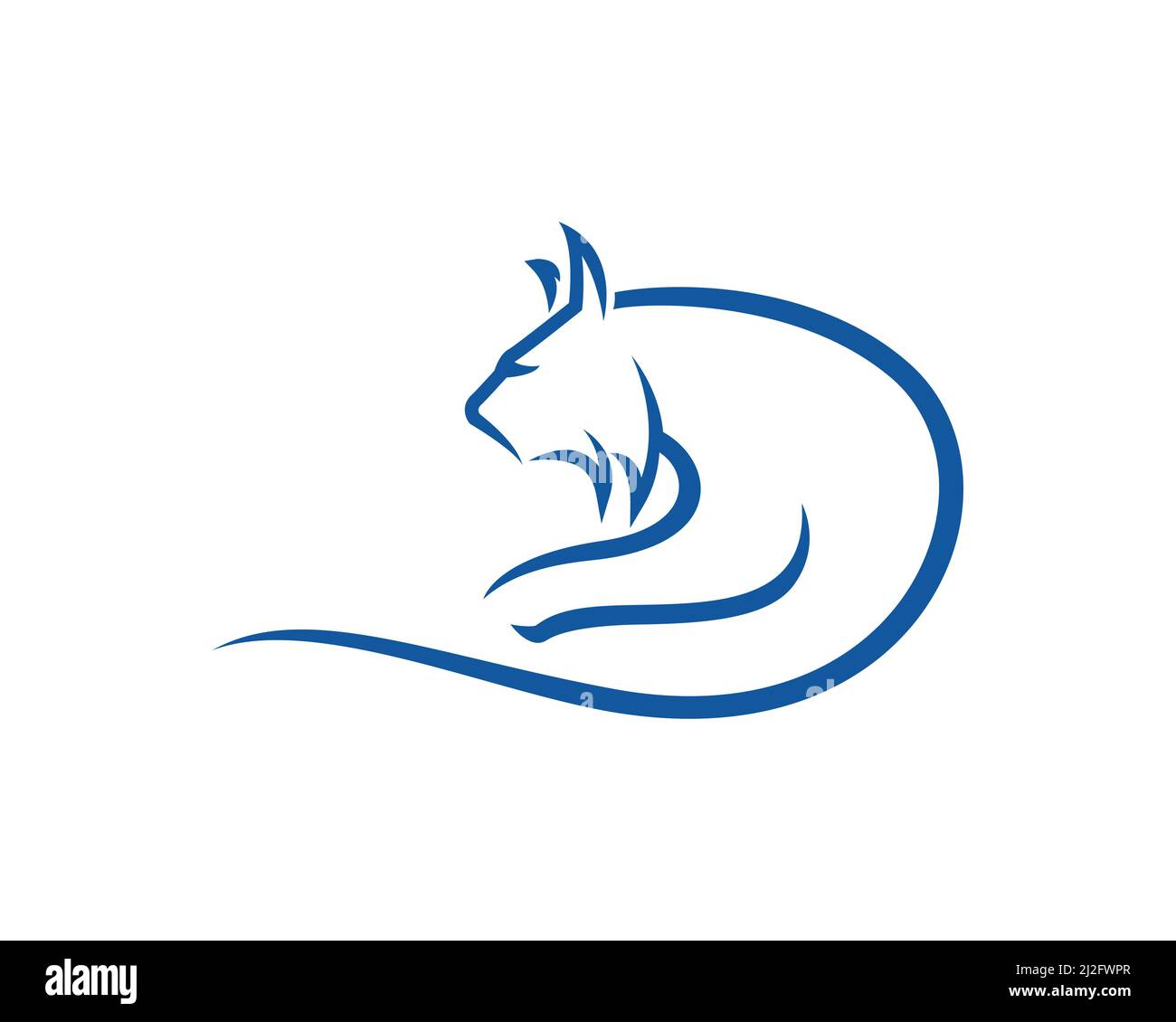 Lynx e Bobcat vista laterale Vector Illustrazione Vettoriale