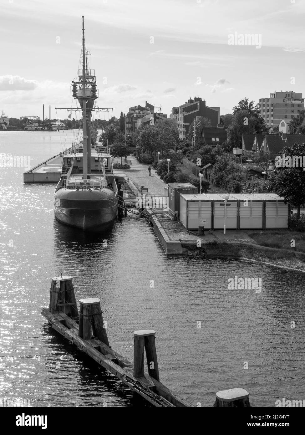 wilhelmshaven sul mare del nord Foto Stock