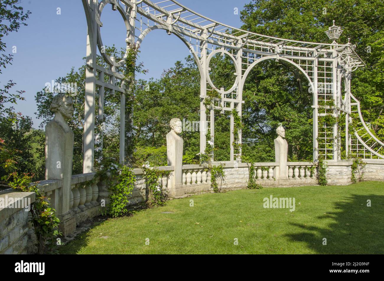 Francia. Pirenei Atlantici (64) Paese Basco. Cambo les Bains. Villa Arnaga è una casa costruita da Edmond Rostand all'inizio del 20th centur Foto Stock