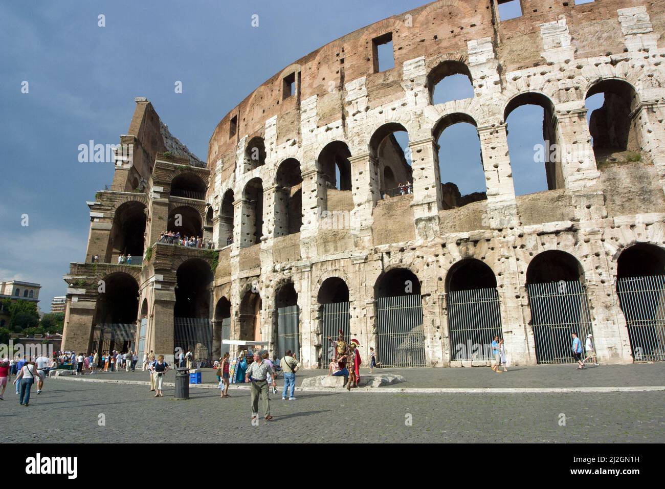 Colosseo oder Kolosseum, Anfiteatro di Antikes a Rom, Lazio, Italien Foto Stock