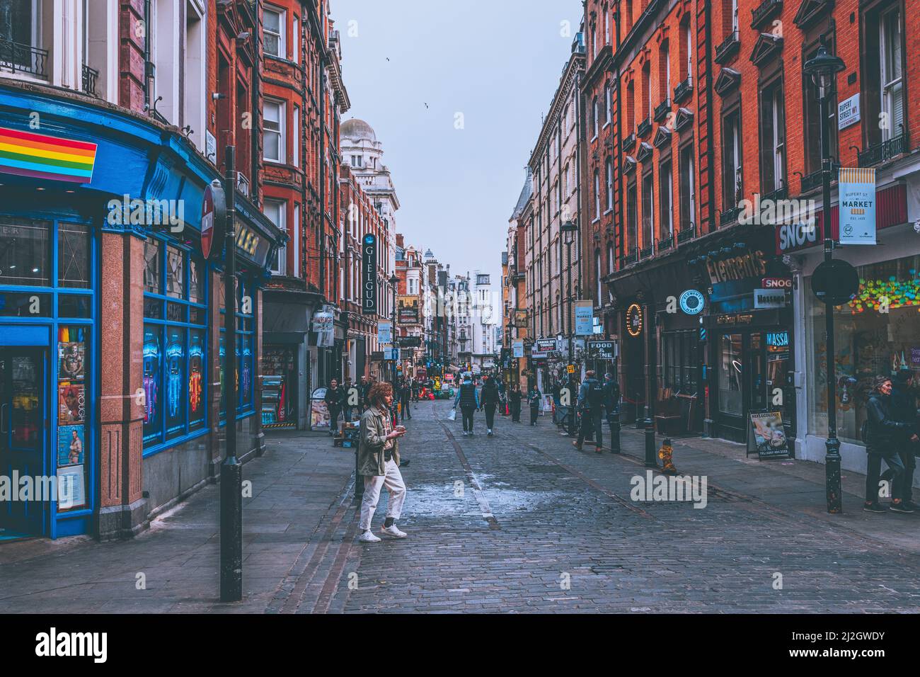 Soho Street, Londra Foto Stock