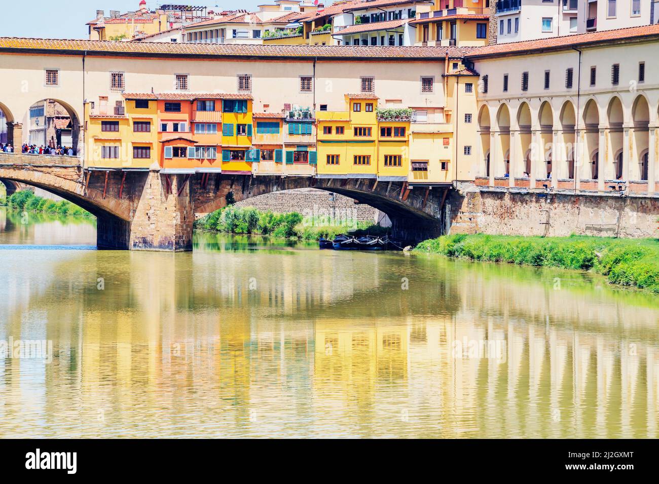 Ponte Vecchio, Firenze, Toscana, Italia, Europa Foto Stock