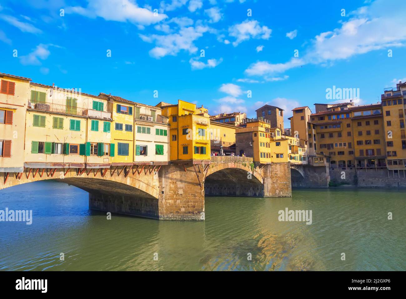 Ponte Vecchio, Firenze, Toscana, Italia, Europa Foto Stock