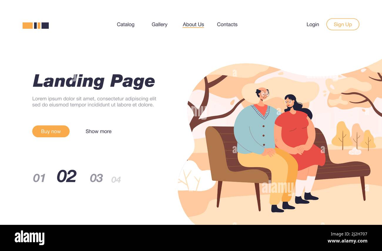 Coppia anziana felice seduta su panchina nel parco. Vecchi personaggi cartoni animati che trascorrono del tempo al di fuori dell'illustrazione vettoriale piatta. Amore, rapporto, famiglia conce Illustrazione Vettoriale