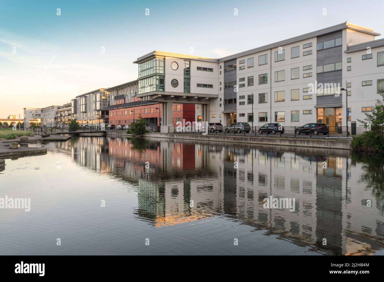 Svezia, Malmo, moderne case residenziali nel nuovo porto di Nyhavn Foto Stock