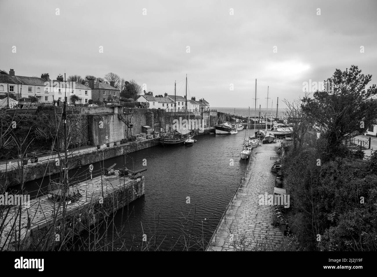 Charlestown Harbour Foto Stock