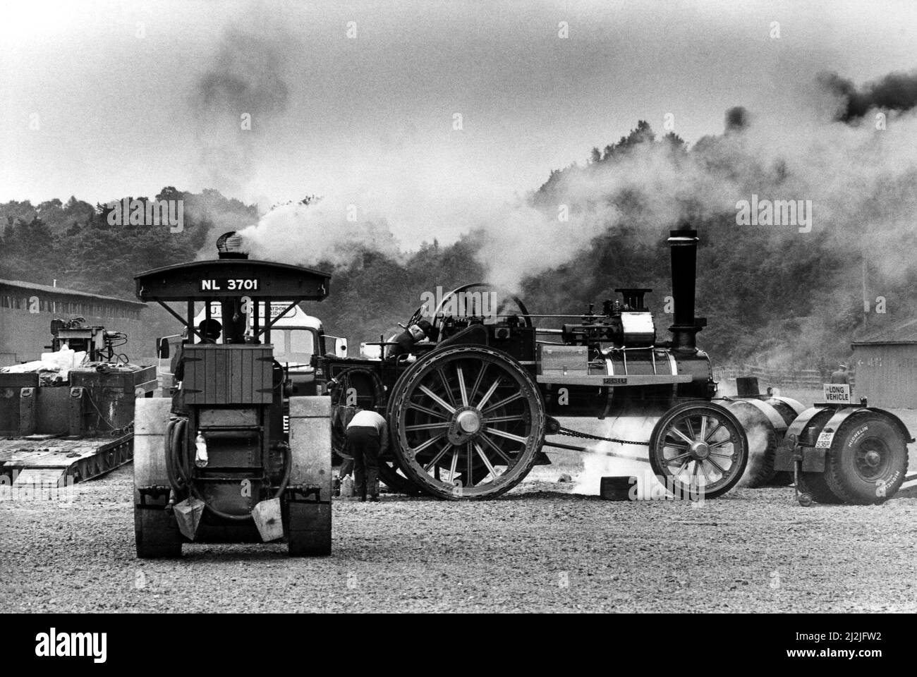 Un fifo dell'atmosfera a Corbridge il 11th giugno 1988 all'annuale Steam Traction Engine Rally Foto Stock