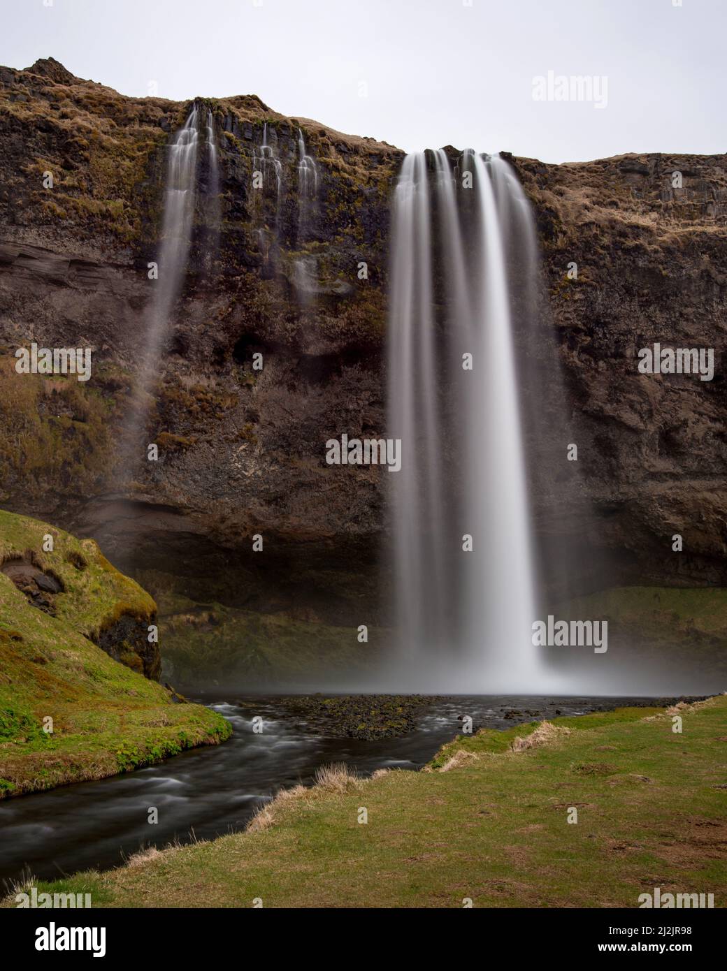 Cascata Seljalandfoss, islanda Foto Stock