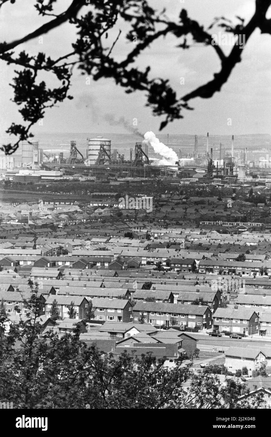 British Steel, South Bank coke Forni, Lackenby. 13th giugno 1987. Foto Stock