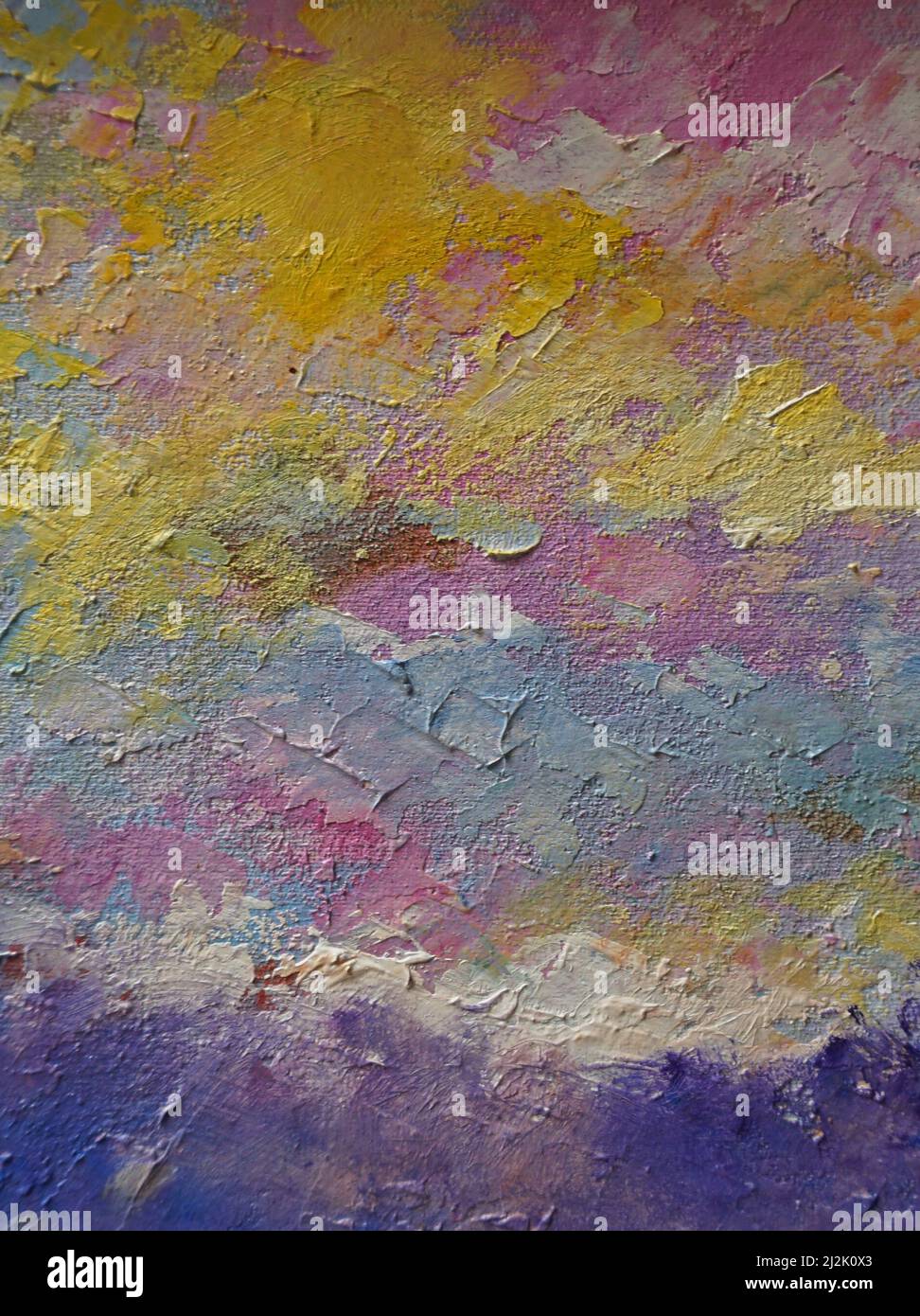 Pennello tratto , pittura olio astratto colore sfondo Foto Stock