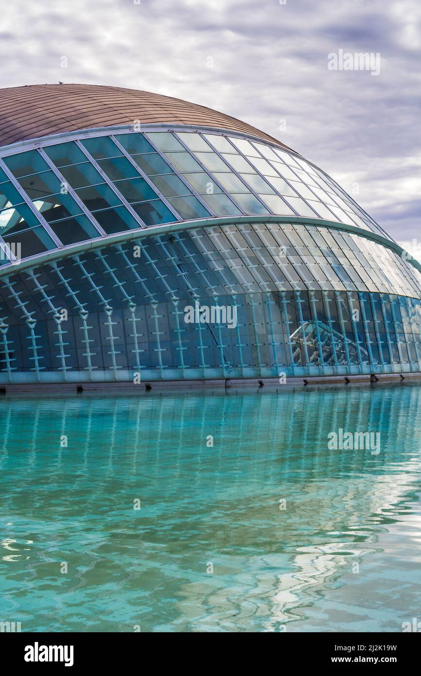 Città delle scienze, Valencia, Spagna Foto Stock