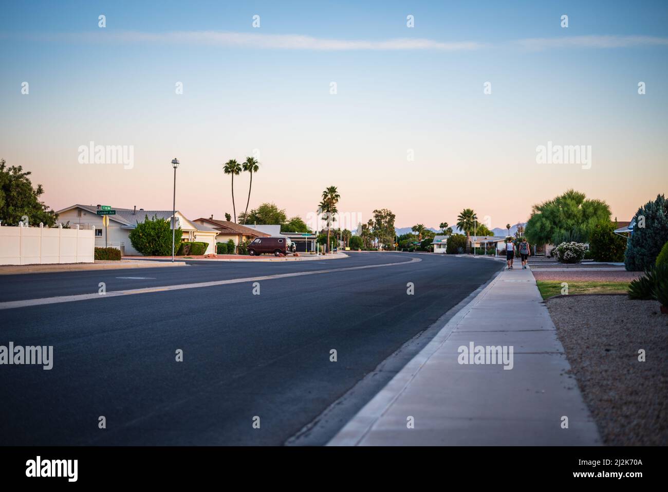 103rd Avenue a Sun City, Arizona, gli Stati Uniti Foto Stock