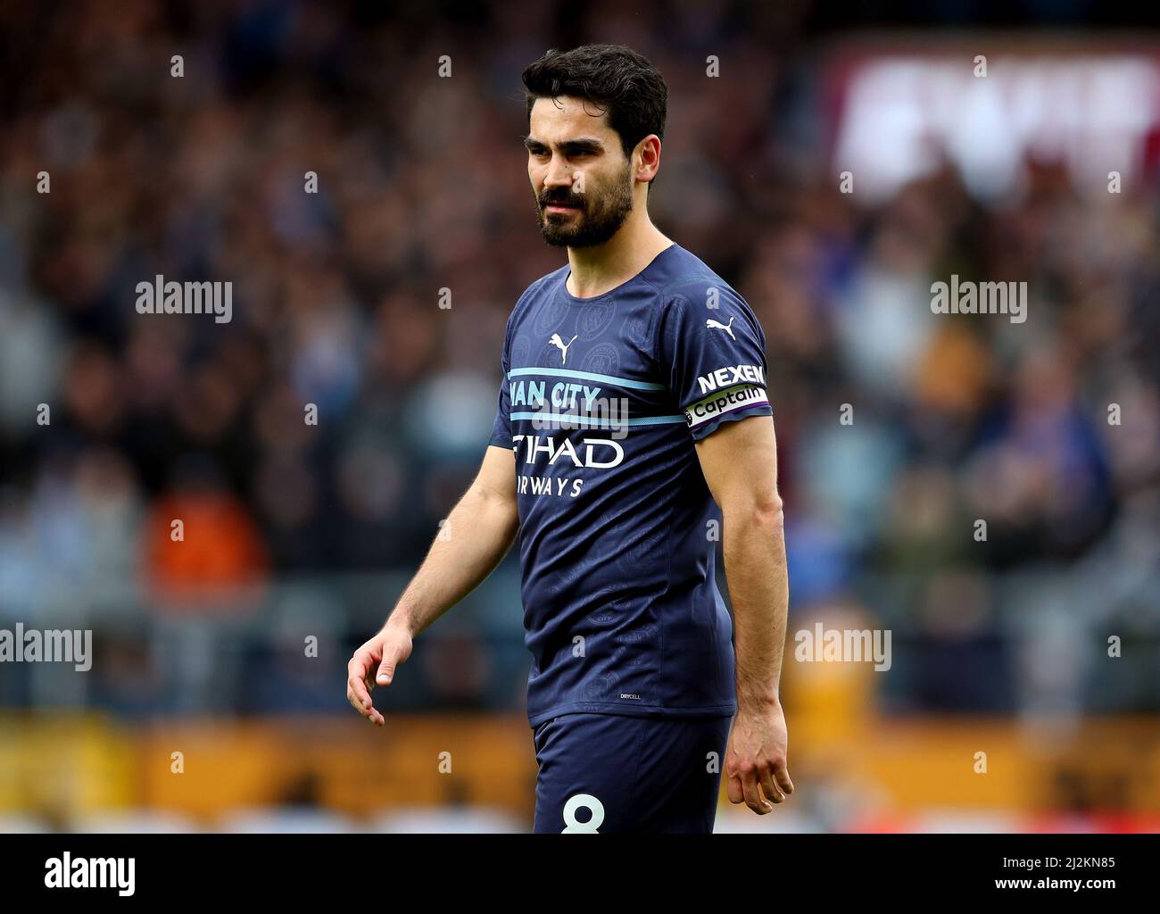 Burnley, Regno Unito. 2nd Apr 2022. Ilkay Gundogan di Manchester City durante la partita della Premier League a Turf Moor, Burnley. Il credito d'immagine dovrebbe leggere: Simon Bellis/Sportimage Credit: Sportimage/Alamy Live News Foto Stock