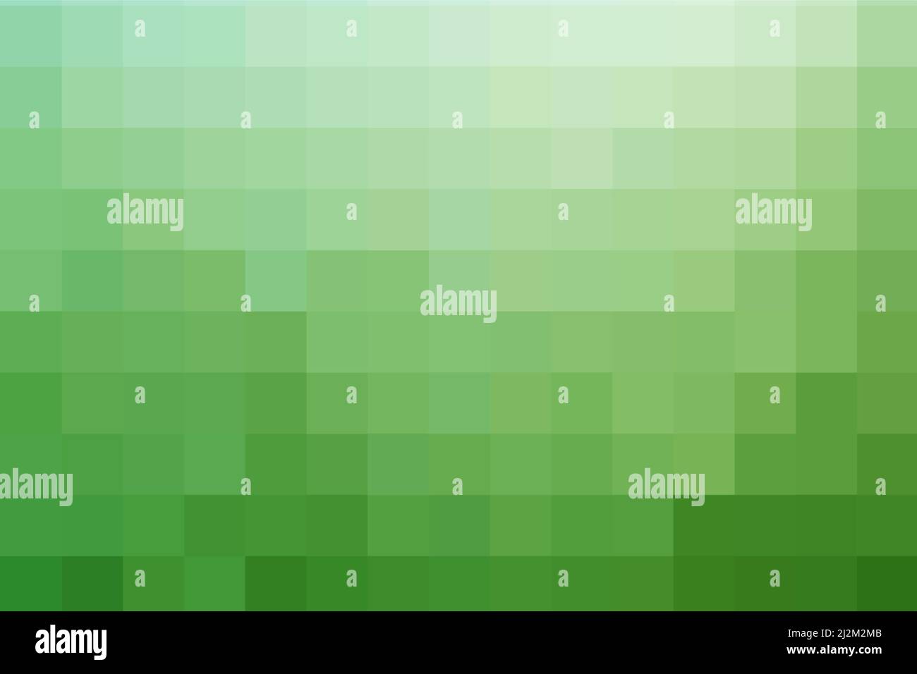 Sfondo verde sfumato. Struttura geometrica di quadrati di verde chiaro. Sfondo astratto erba. Il substrato per marcare a caldo, calendario, cartolina Illustrazione Vettoriale