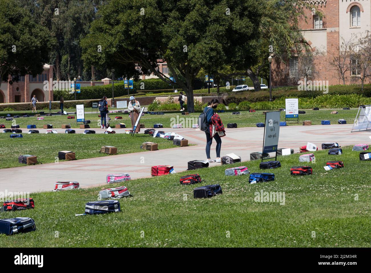 Evento di prevenzione del suicidio all'UCLA Foto Stock