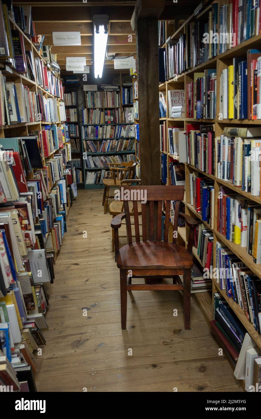 Baldwin's Book Barn vecchi libri acquistati e venduti in West Chester PA Foto Stock