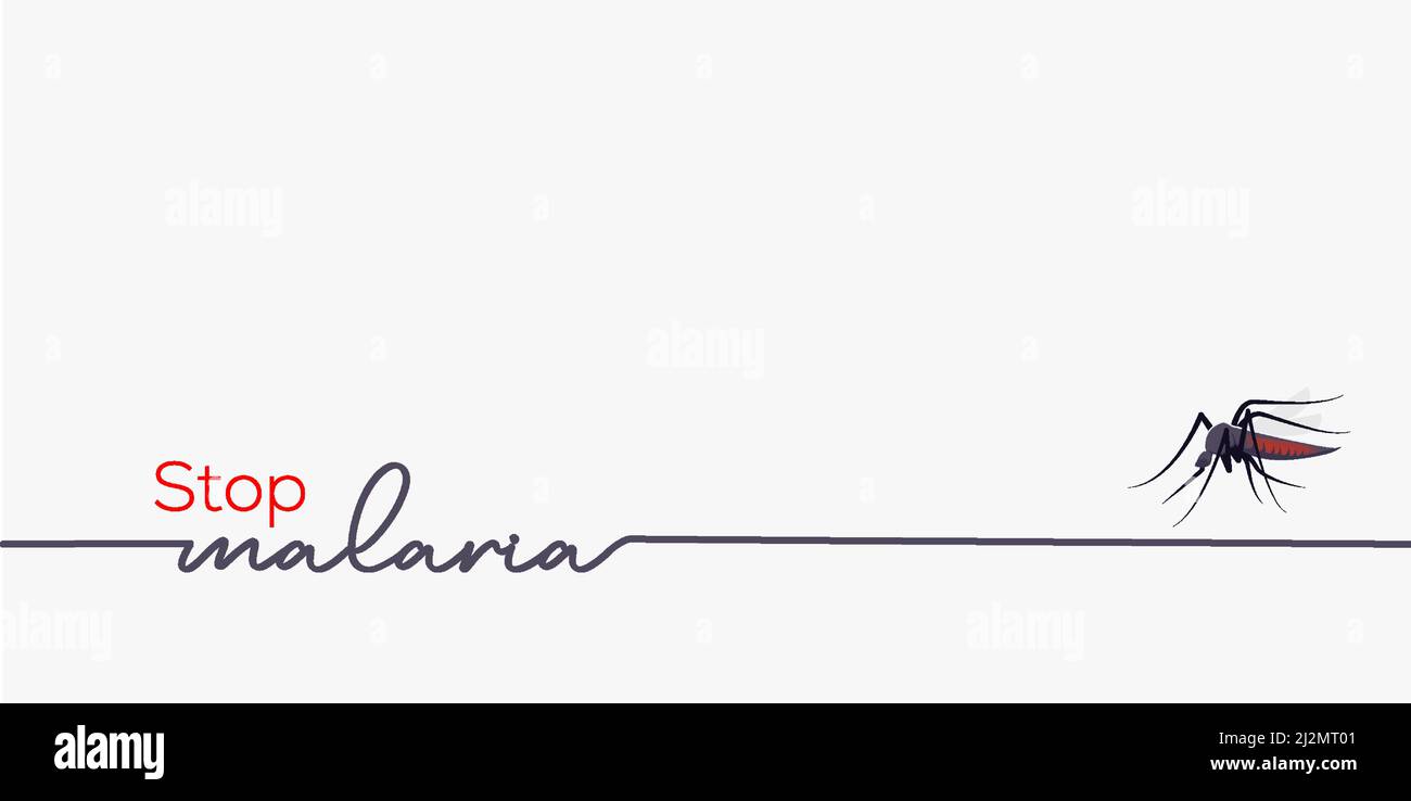 stop malaria illustrazione sfondo Illustrazione Vettoriale