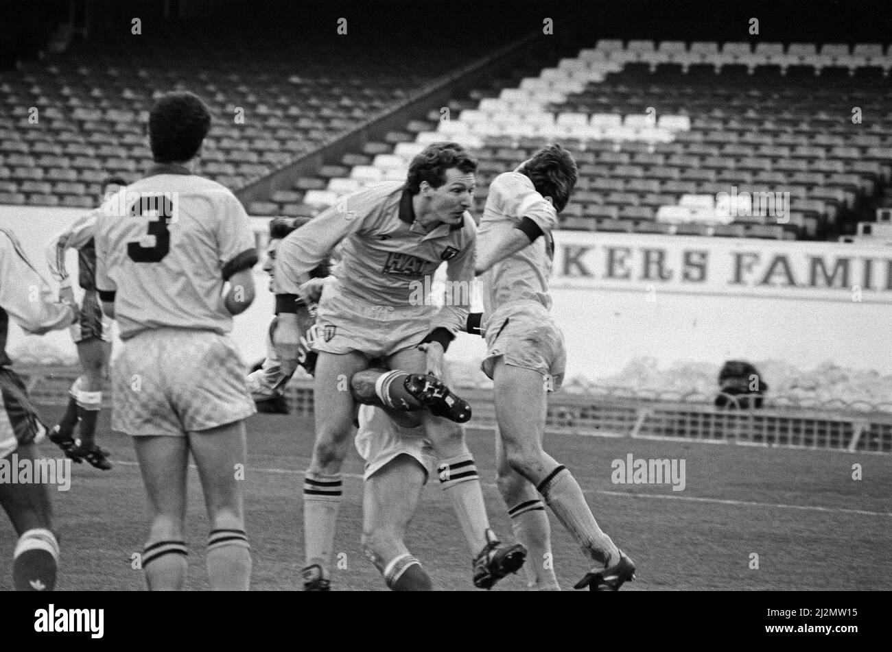 Riserve di lettura / riserve dell'Arsenal possedute ad Highbury. 16th febbraio 1991. Foto Stock