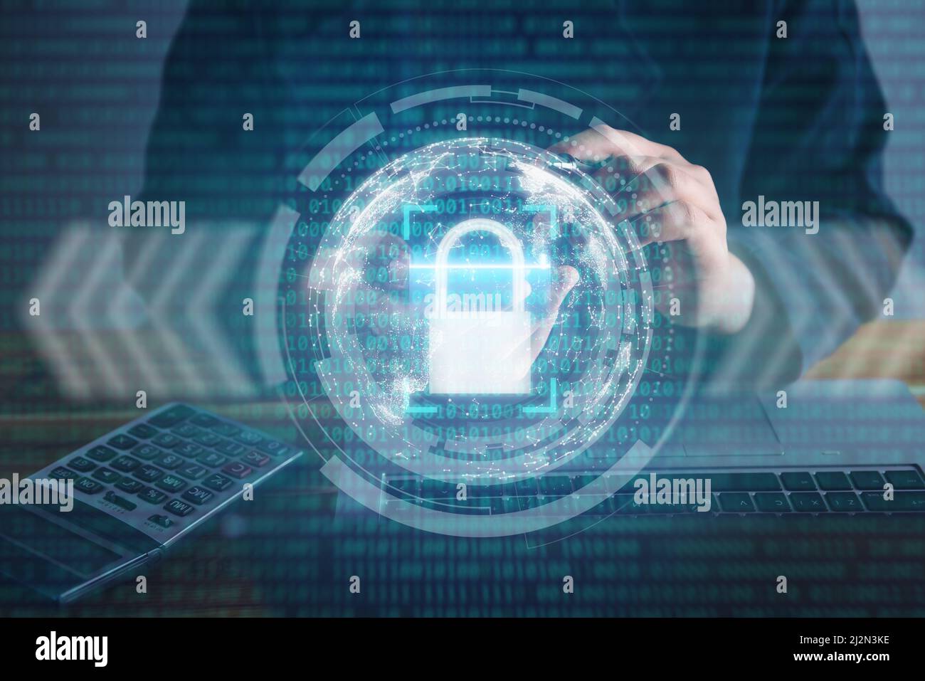 Tecnologia Internet Cyber Secure per la privacy dei database, protezione della rete di sicurezza per i sistemi informativi di accesso. Accesso ai dati Password sicuro su Inter Foto Stock