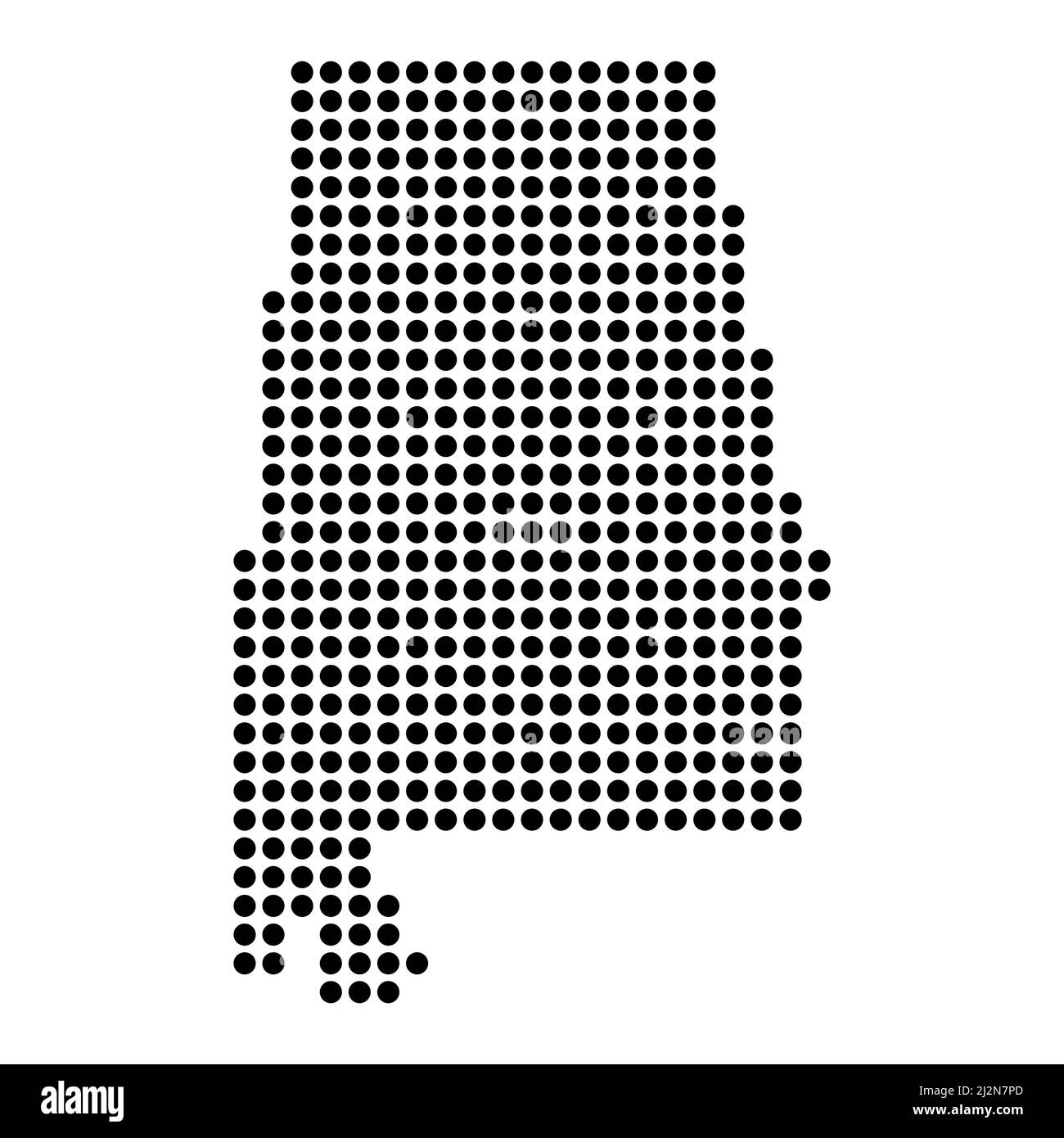 Alabama Shape, stati uniti d'america. Concetto piatto icona simbolo illustrazione vettore . Illustrazione Vettoriale