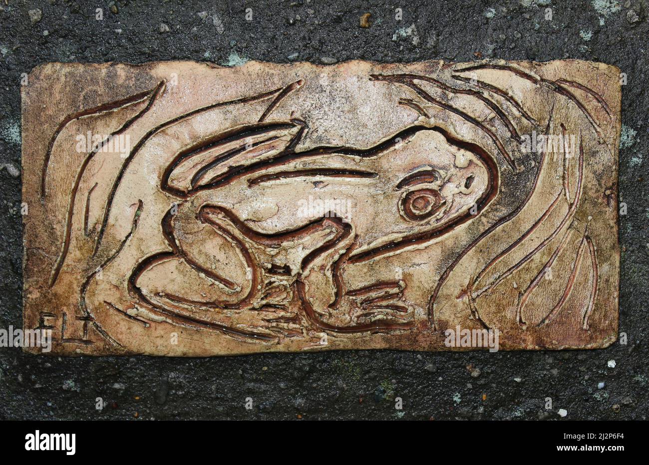 Carena ceramica Tile Art Foto Stock