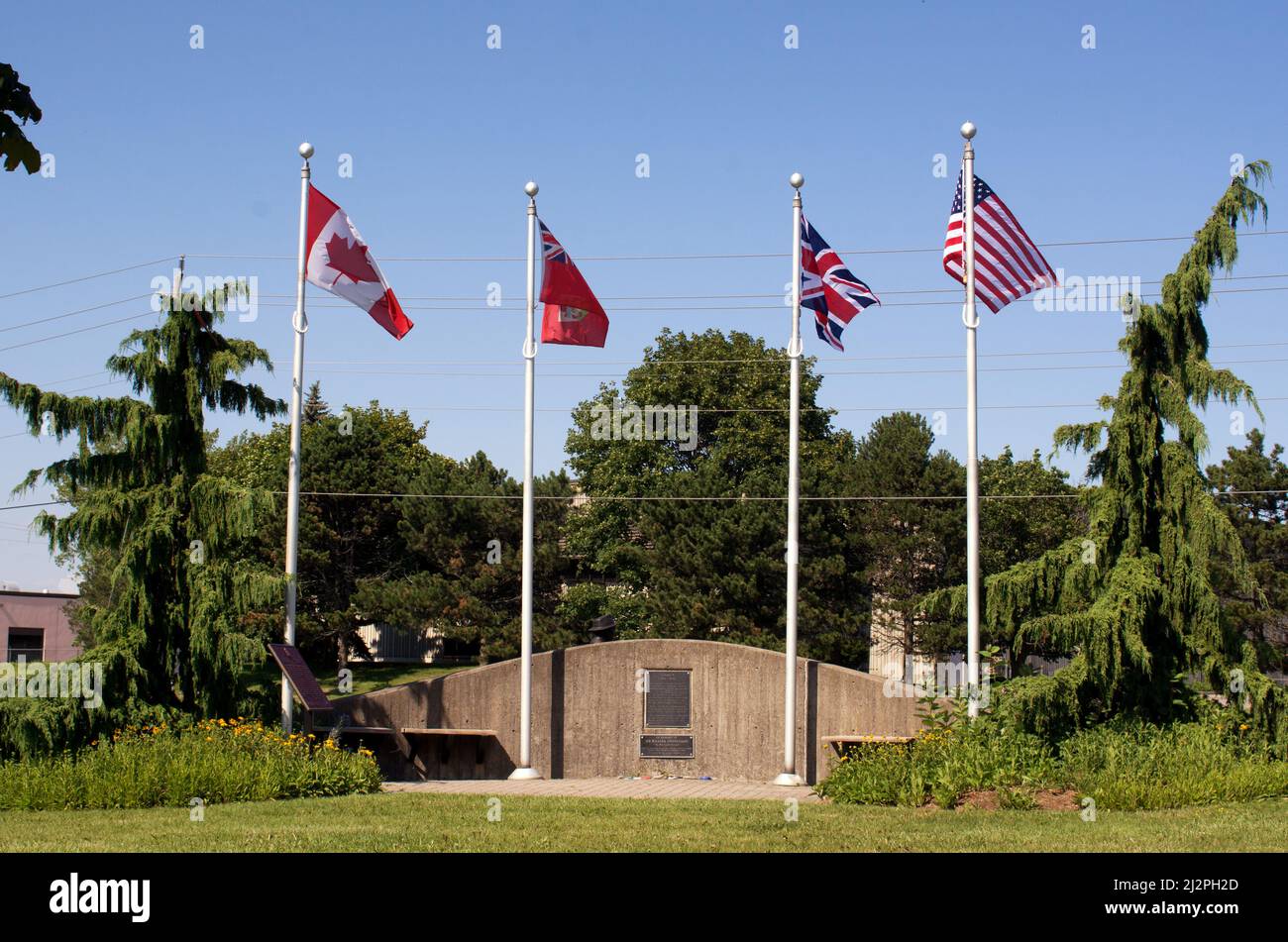 Attività di intelligence segreta a Camp X – qui durante la seconda guerra mondiale più di 500 civili canadesi e americani sono stati addestrati come intelligence Foto Stock