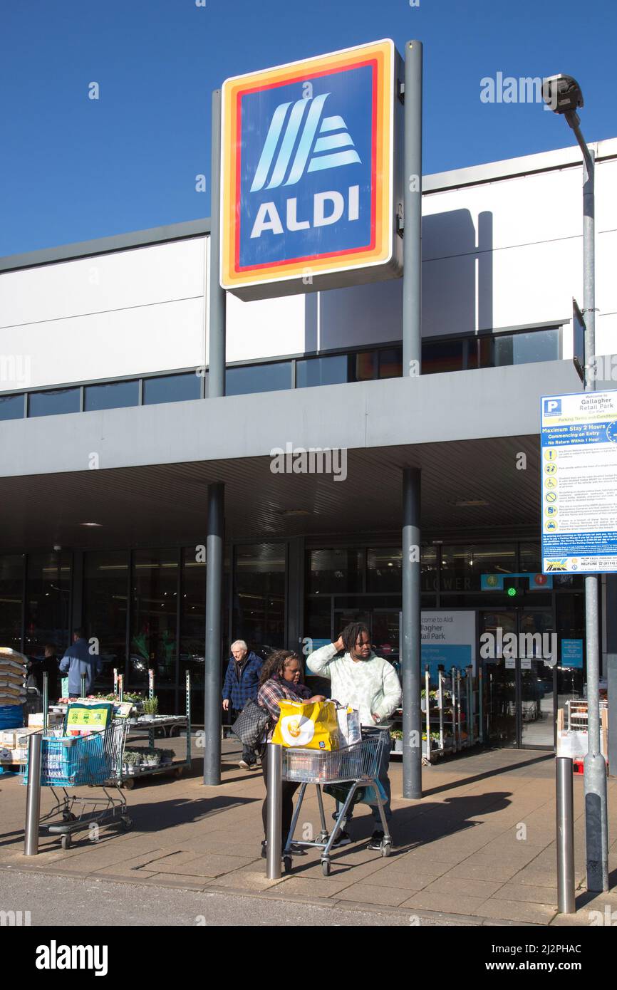 Gallagher Retail Park, Huddersfield Foto Stock Gallagher Retail Park, Huddersfield Foto Stock